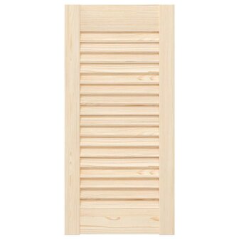 Kastdeuren met lamellen 4 st 61,5x29,5 cm massief grenenhout 5