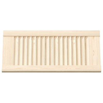 Kastdeuren met lamellen 4 st 61,5x29,5 cm massief grenenhout 6