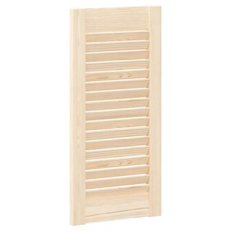 Kastdeuren met lamellen 4 st 61,5x29,5 cm massief grenenhout 8