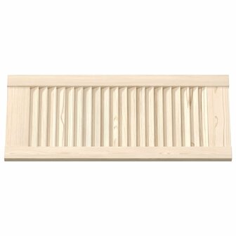 Kastdeuren met lamellen 2 st 69x29,5 cm massief grenenhout 6