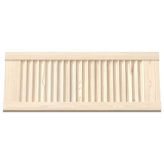 Kastdeuren met lamellen 4 st 69x29,5 cm massief grenenhout 6