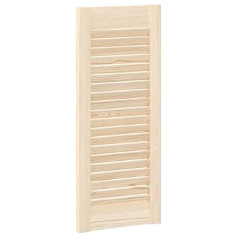 Kastdeuren met lamellen 4 st 69x29,5 cm massief grenenhout 8