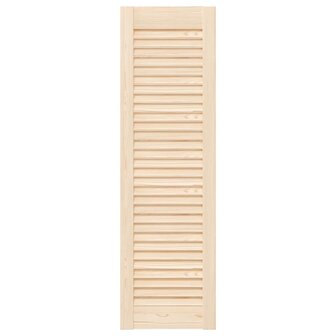 Kastdeur met lamellen 99x29,5 cm massief grenenhout 4
