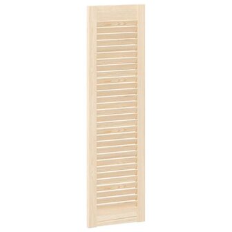 Kastdeuren met lamellen 2 st 99x29,5 cm massief grenenhout 8