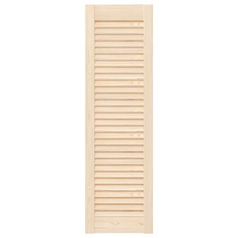 Kastdeuren met lamellen 4 st 99x29,5 cm massief grenenhout 5