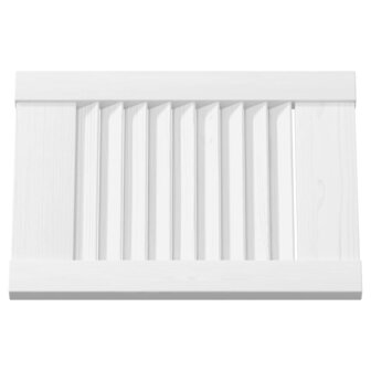 Kastdeuren louvredesign 2 st 39,5x29,5 cm wit 6