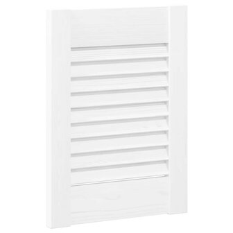 Kastdeuren louvredesign 4 st 39,5x29,5 cm wit 4