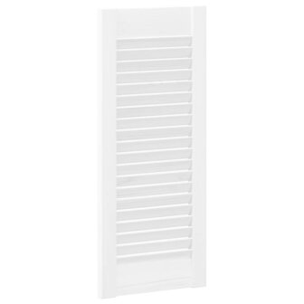 Kastdeuren louvredesign 2 st 61,5x29,5 cm wit 8