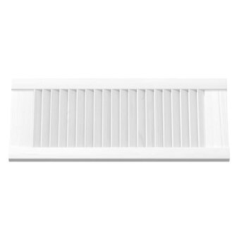 Kastdeuren louvre design 2 st 69x29,5 cm wit 6