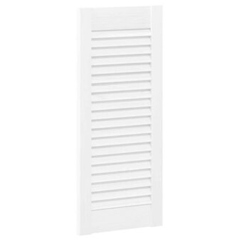 Kastdeuren louvre design 4 st 69x29,5 cm wit 4