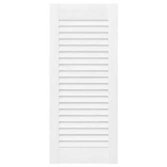 Kastdeuren louvre design 4 st 69x29,5 cm wit 5