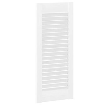 Kastdeuren louvre design 4 st 69x29,5 cm wit 8