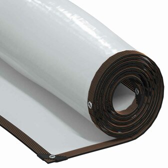 Doorzichtig zeildoek met zeilringen 1x4 m polyethyleen 1