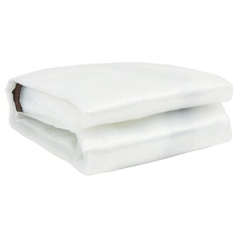Doorzichtig zeildoek met zeilringen 1x4 m polyethyleen 3