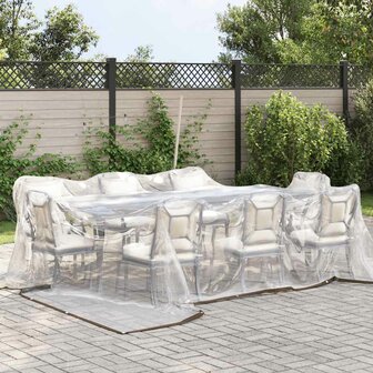 Doorzichtig zeildoek met zeilringen 4x4 m polyethyleen 2