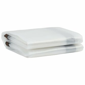 Doorzichtig zeildoek met zeilringen 4x4 m polyethyleen 3