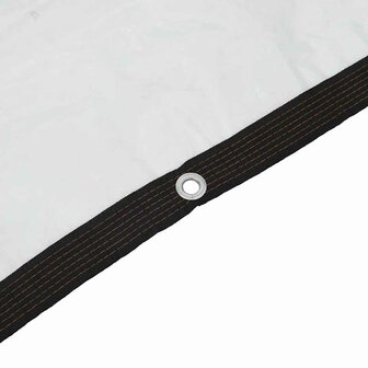 Doorzichtig zeildoek met zeilringen 4x4 m polyethyleen 7