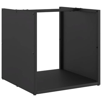 Brandhoutrek 40x40x40 cm koudgewalst staal zwart 2