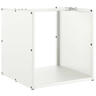 Brandhoutrek 40x40x40 cm koudgewalst staal wit 2
