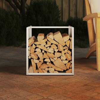 Brandhoutrek 40x40x40 cm koudgewalst staal wit 3
