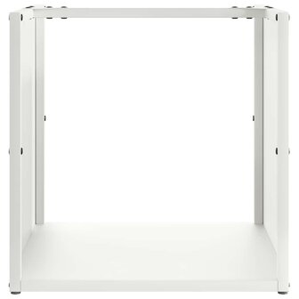 Brandhoutrek 40x40x40 cm koudgewalst staal wit 5