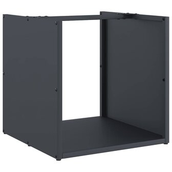 Brandhoutrek 40x40x40 cm koudgewalst staal antracietkleurig 2