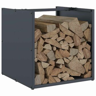Brandhoutrek 40x40x40 cm koudgewalst staal antracietkleurig 4