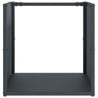 Brandhoutrek 40x40x40 cm koudgewalst staal antracietkleurig 5