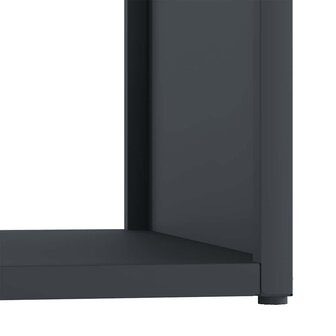 Brandhoutrek 40x40x40 cm koudgewalst staal antracietkleurig 8