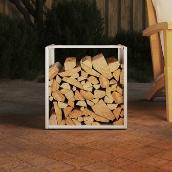Brandhoutrek 40x40x40 cm koudgewalst staal wit 3