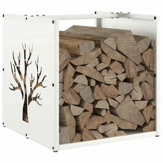 Brandhoutrek 40x40x40 cm koudgewalst staal wit 4