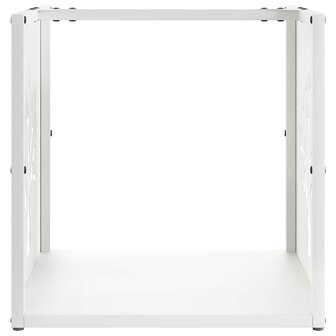 Brandhoutrek 40x40x40 cm koudgewalst staal wit 5