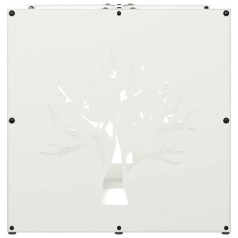 Brandhoutrek 40x40x40 cm koudgewalst staal wit 6