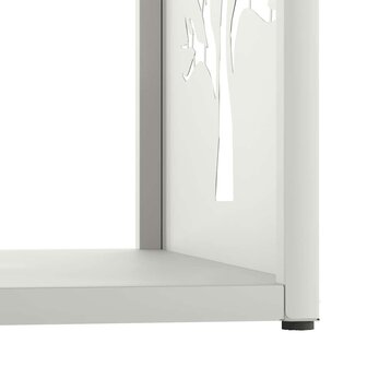 Brandhoutrek 40x40x40 cm koudgewalst staal wit 8