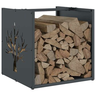 Brandhoutrek 40x40x40 cm koudgewalst staal antracietkleurig 4