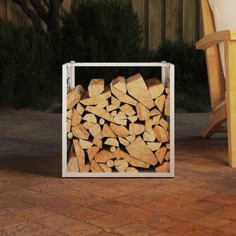 Brandhoutrek 40x40x40 cm koudgewalst staal wit 3