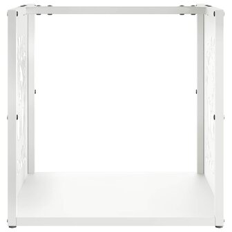 Brandhoutrek 40x40x40 cm koudgewalst staal wit 5