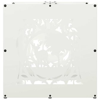 Brandhoutrek 40x40x40 cm koudgewalst staal wit 6