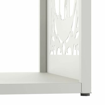 Brandhoutrek 40x40x40 cm koudgewalst staal wit 8
