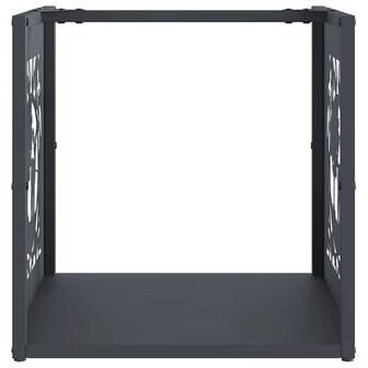 Brandhoutrek 40x40x40 cm koudgewalst staal antracietkleurig 5