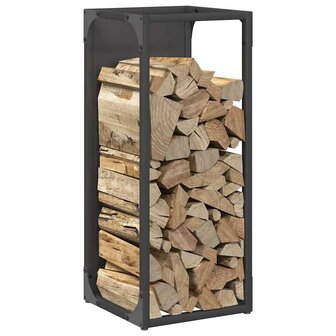 Brandhoutrek 25x25x60 cm koudgewalst staal zwart 4