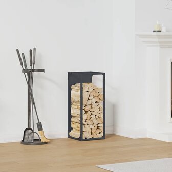 Brandhoutrek 25x25x60 cm koudgewalst staal antracietkleurig 1