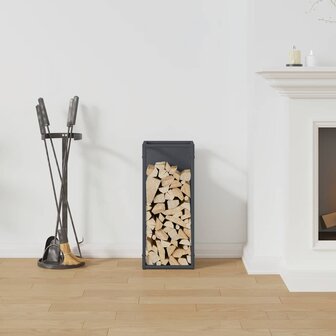 Brandhoutrek 25x25x60 cm koudgewalst staal antracietkleurig 3