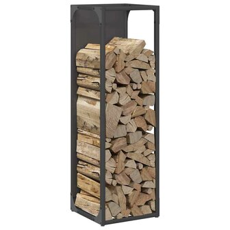 Brandhoutrek 25x25x80 cm koudgewalst staal zwart 4