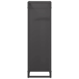 Brandhoutrek 25x25x80 cm koudgewalst staal zwart 5