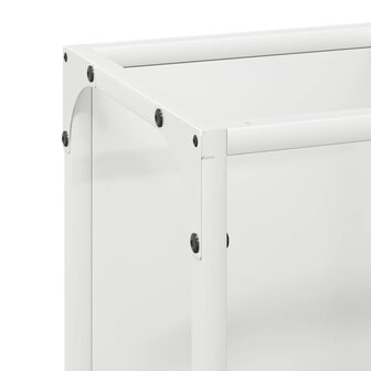 Brandhoutrek 25x25x80 cm koudgewalst staal wit 8