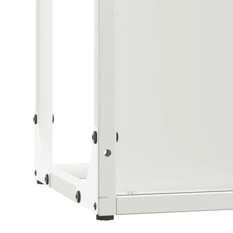 Brandhoutrek 25x25x80 cm koudgewalst staal wit 9