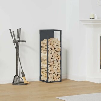 Brandhoutrek 25x25x80 cm koudgewalst staal antracietkleurig 1