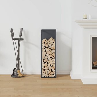 Brandhoutrek 25x25x80 cm koudgewalst staal antracietkleurig 3
