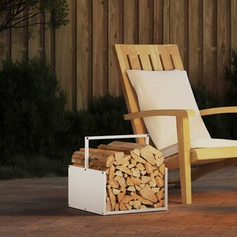 Brandhoutrek 40x40x40 cm koudgewalst staal wit 1